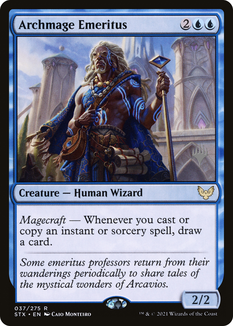 Archmage Emeritus (Promo Pack) [Strixhaven: School of Mages Promos] - Trinity Hobby