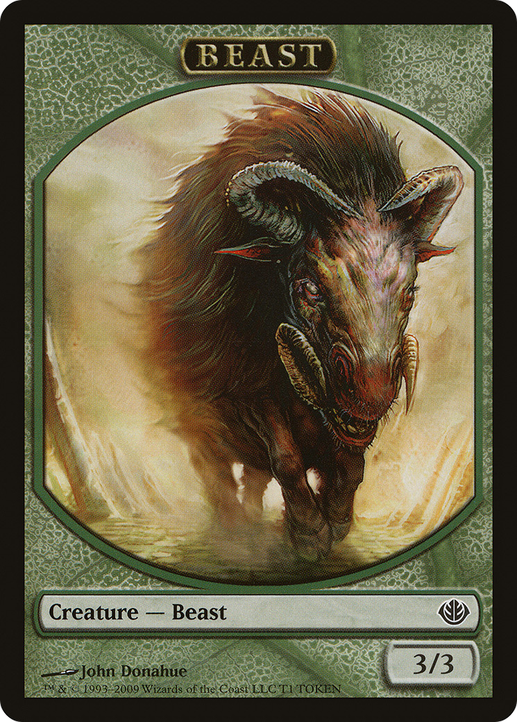 Beast Token (T1) [Duel Decks: Garruk vs. Liliana Tokens] - Trinity Hobby