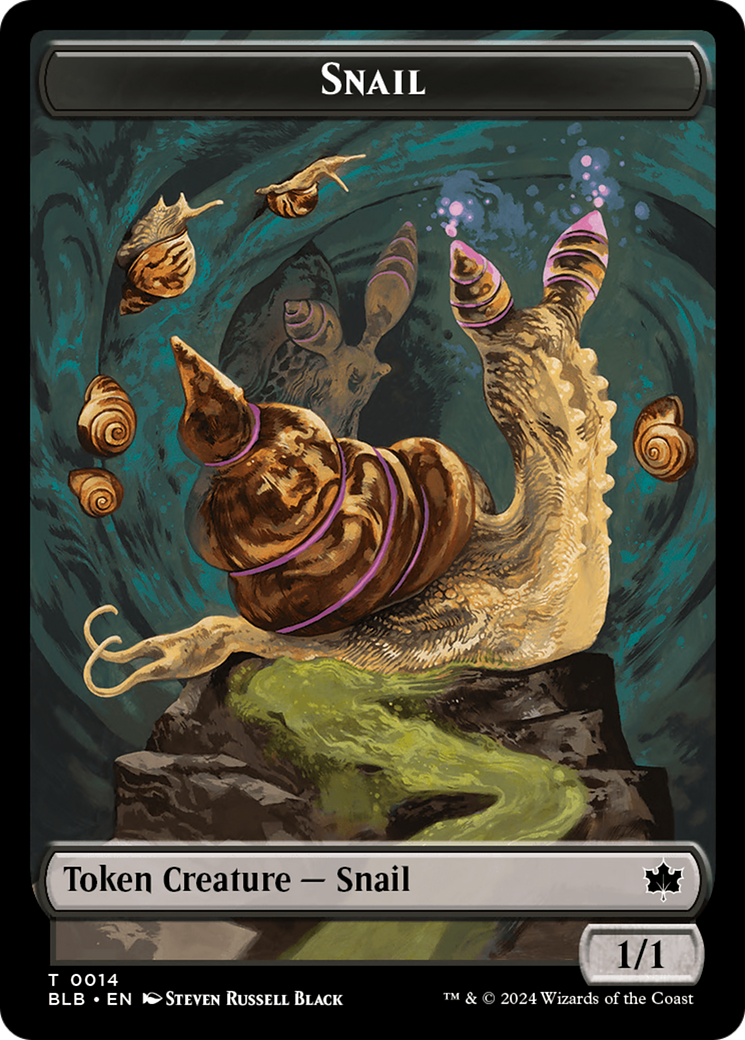 Snail  [Foil]  (BLB-014) - [Bloomburrow Tokens] - Trinity Hobby
