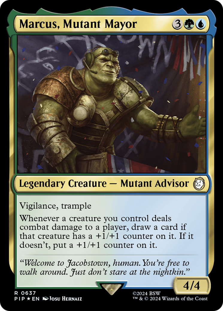 Marcus, Mutant Mayor (Surge Foil) [Fallout] - Trinity Hobby