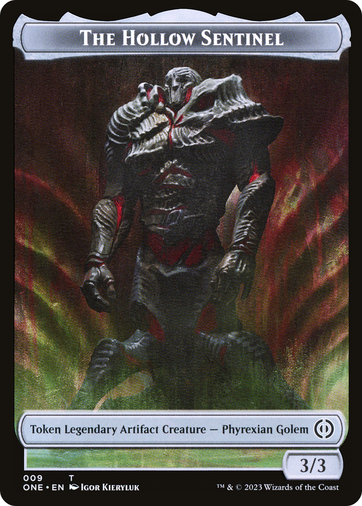 Phyrexian Mite (012) // The Hollow Sentinel Double-Sided Token [Phyrexia: All Will Be One Tokens] - Trinity Hobby