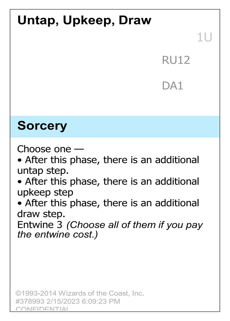 Untap, Upkeep, Draw [Unknown Event]