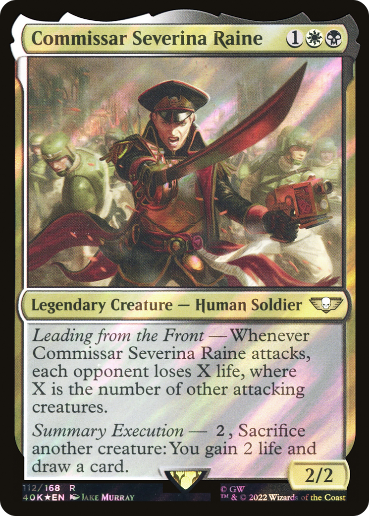 Commissar Severina Raine (Surge Foil) [Warhammer 40,000] - Trinity Hobby