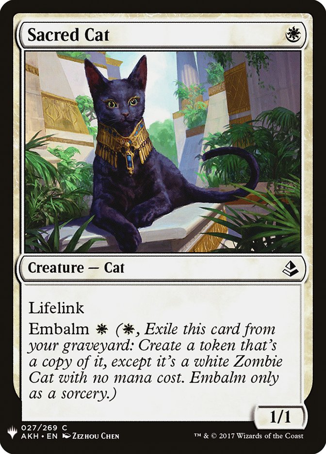 Sacred Cat [Mystery Booster] - Trinity Hobby