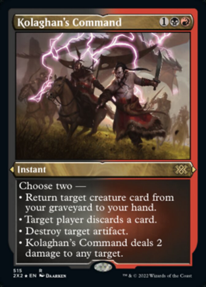 Kolaghan's Command (Foil Etched) [Double Masters 2022] - Trinity Hobby