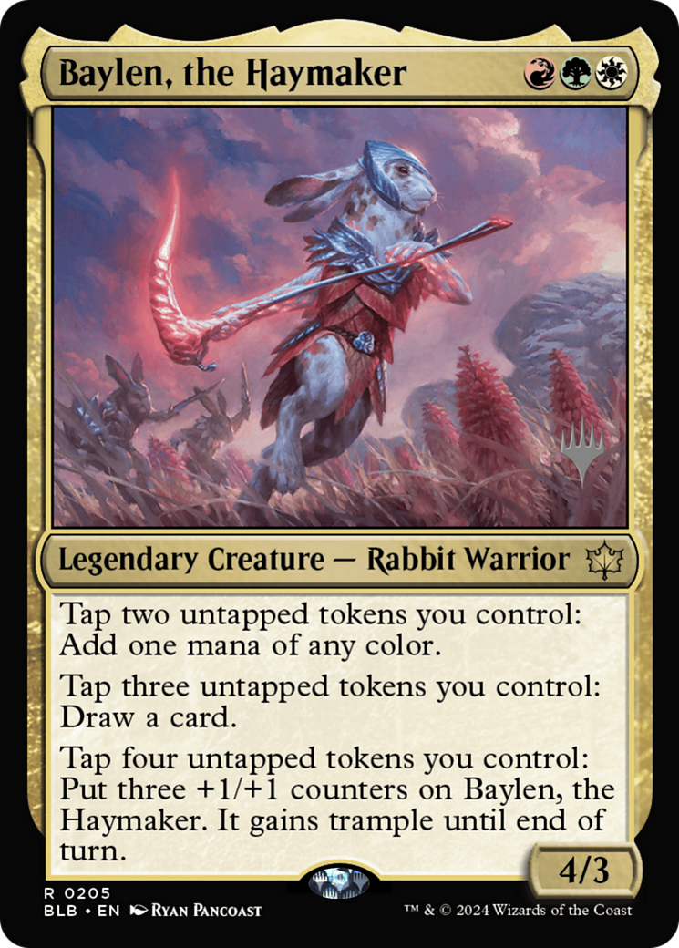 Baylen, the Haymaker (Promo Pack) [Bloomburrow Promos] - Trinity Hobby