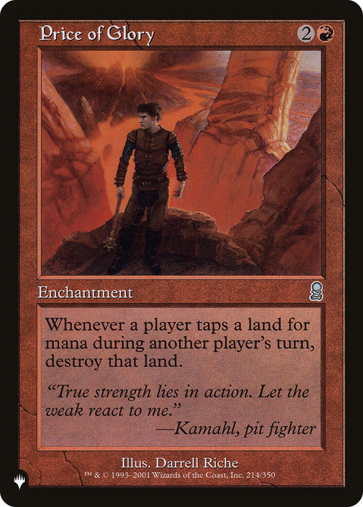 Price of Glory [The List] - Trinity Hobby