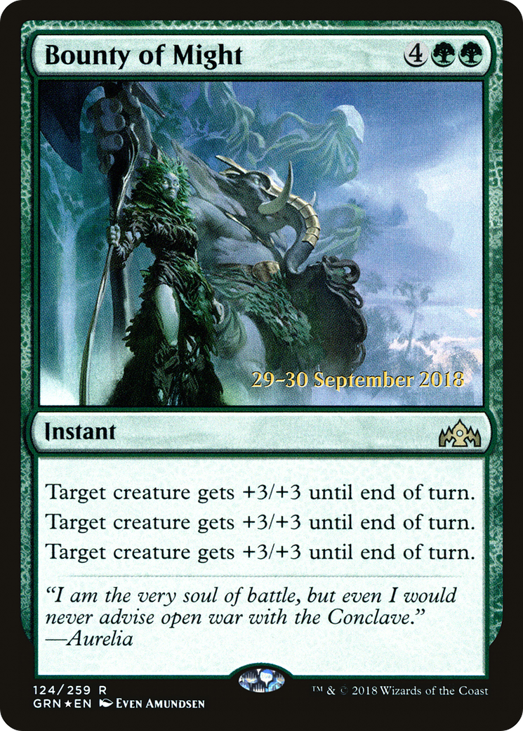 Bounty of Might [Guilds of Ravnica Prerelease Promos] - Trinity Hobby
