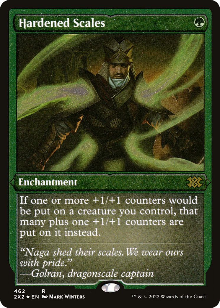 Hardened Scales (Foil Etched)  [Foil]  (2X2-462) - [Double Masters 2022] - Trinity Hobby