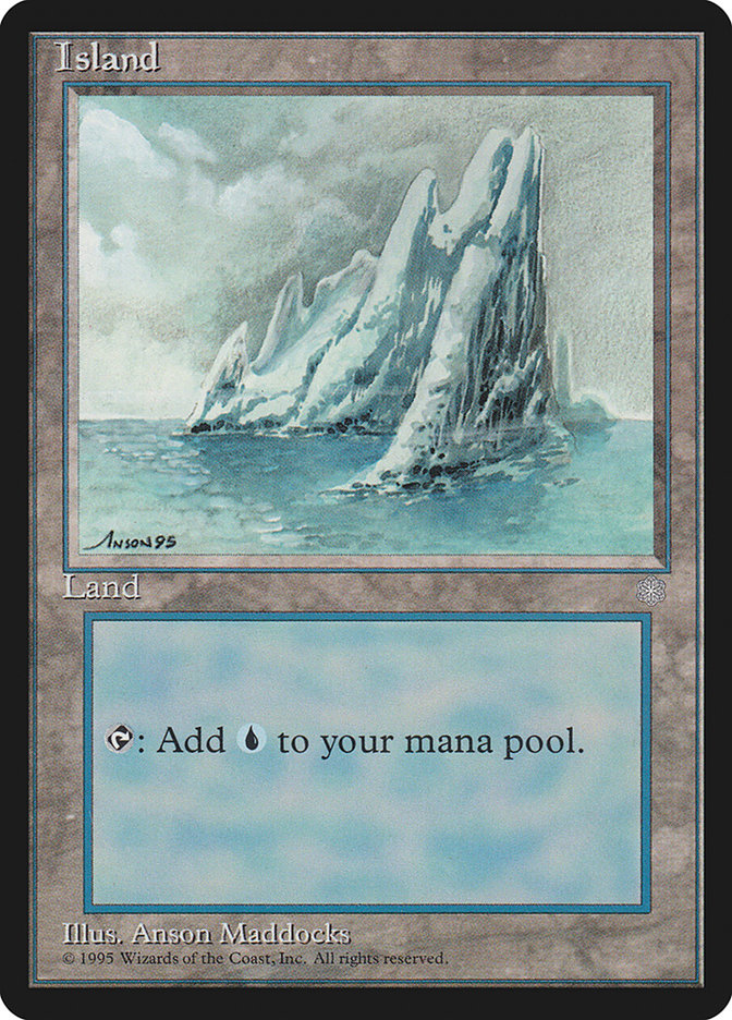 Island (No Birds / Signature on Left) [Ice Age] - Trinity Hobby
