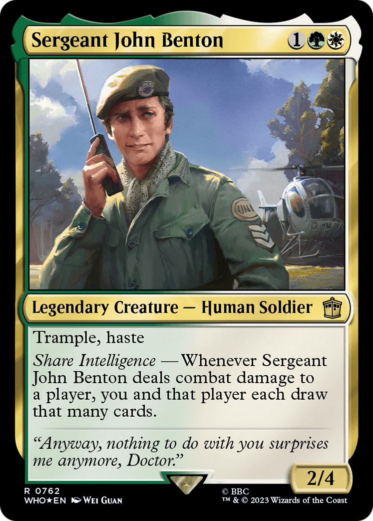 Sergeant John Benton (Surge Foil) [Doctor Who] - Trinity Hobby