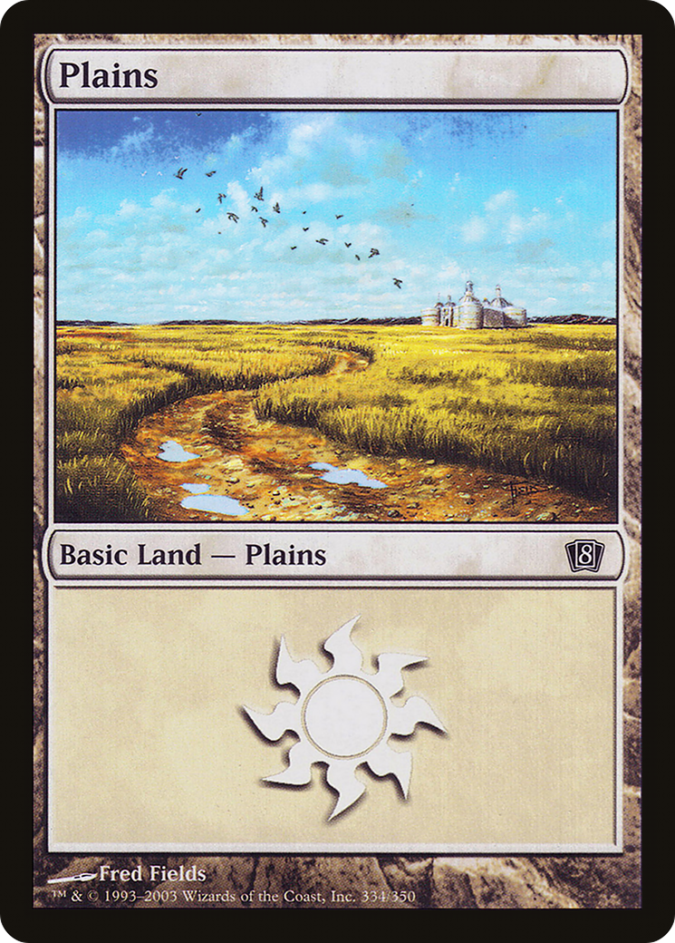 Plains (334) [Eighth Edition] - Trinity Hobby
