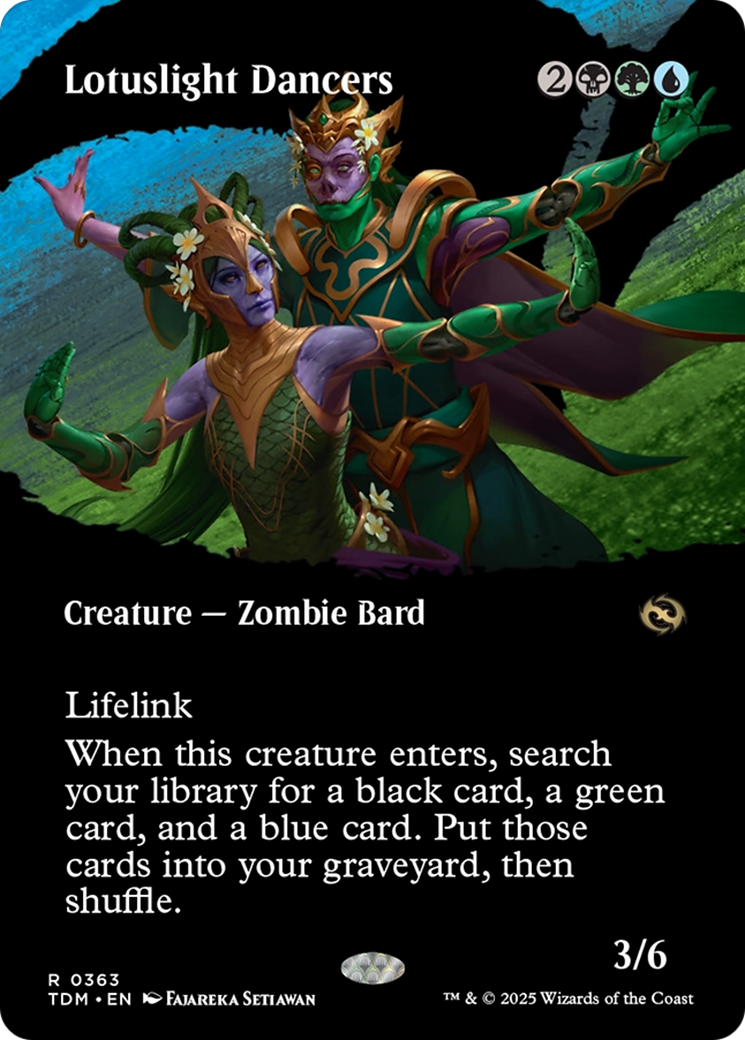 Lotuslight Dancers  (TDM-363) - [Tarkir: Dragonstorm]: (Showcase) (Borderless) - Trinity Hobby