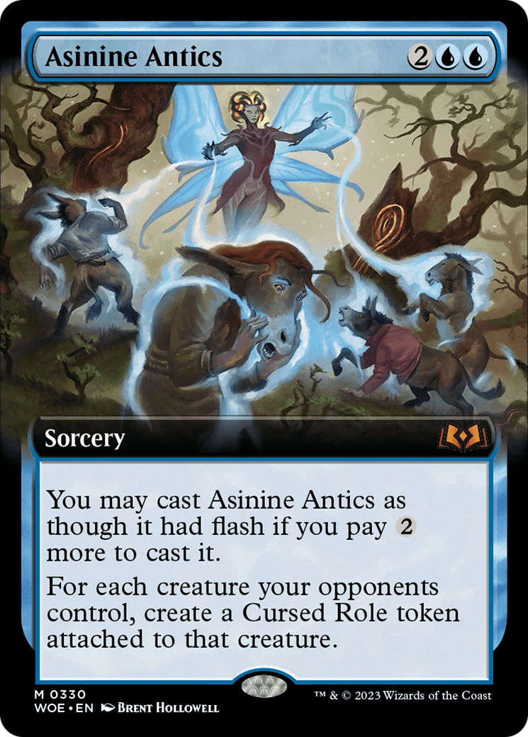 Asinine Antics (Extended Art) [Wilds of Eldraine] - Trinity Hobby