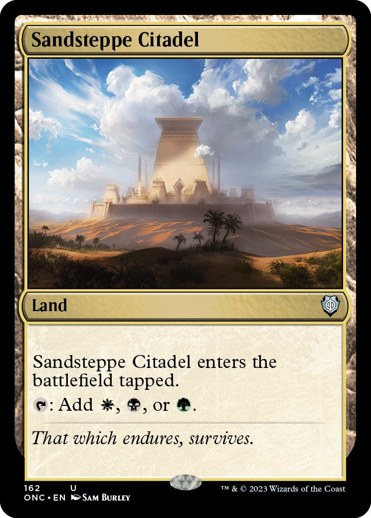 Sandsteppe Citadel [Phyrexia: All Will Be One Commander] - Trinity Hobby