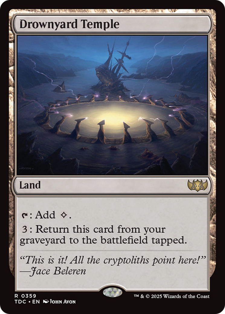 Drownyard Temple (TDC-359) - [Commander: Tarkir: Dragonstorm]