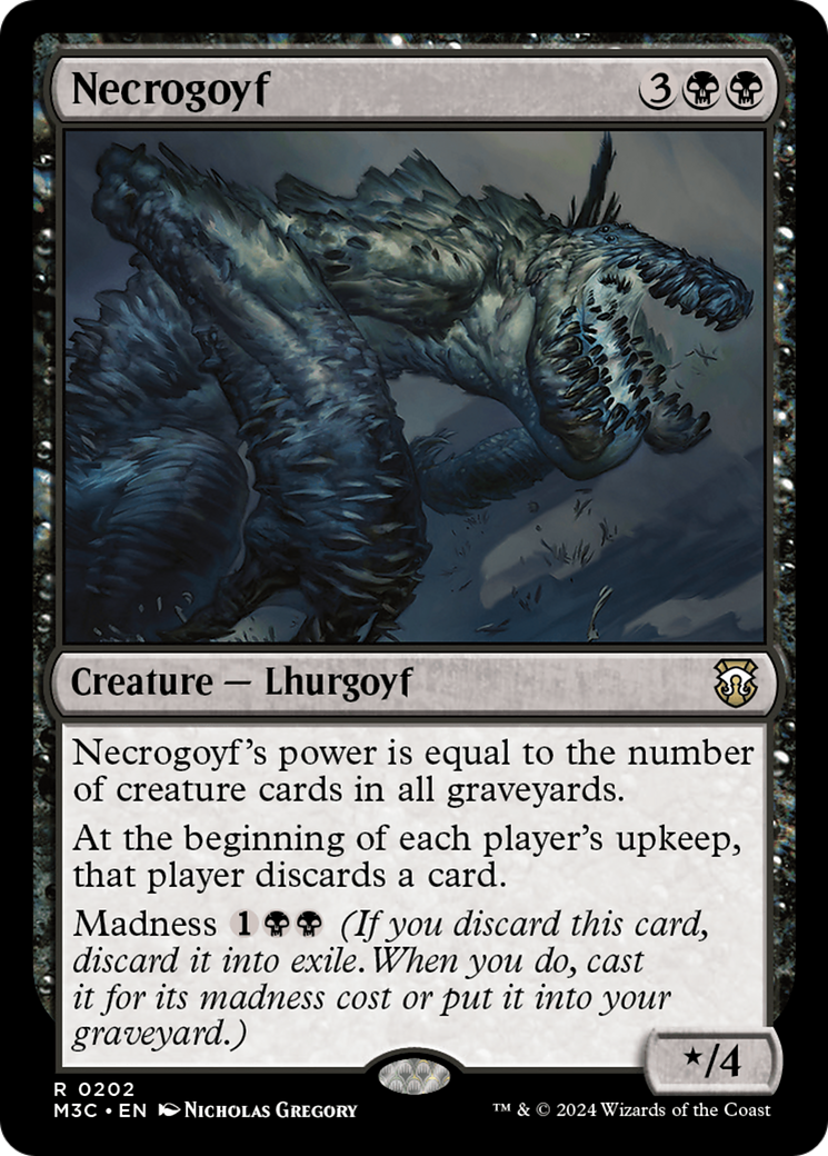 Necrogoyf  [Foil]  (M3C-202) - [Modern Horizons 3 Commander] - Trinity Hobby