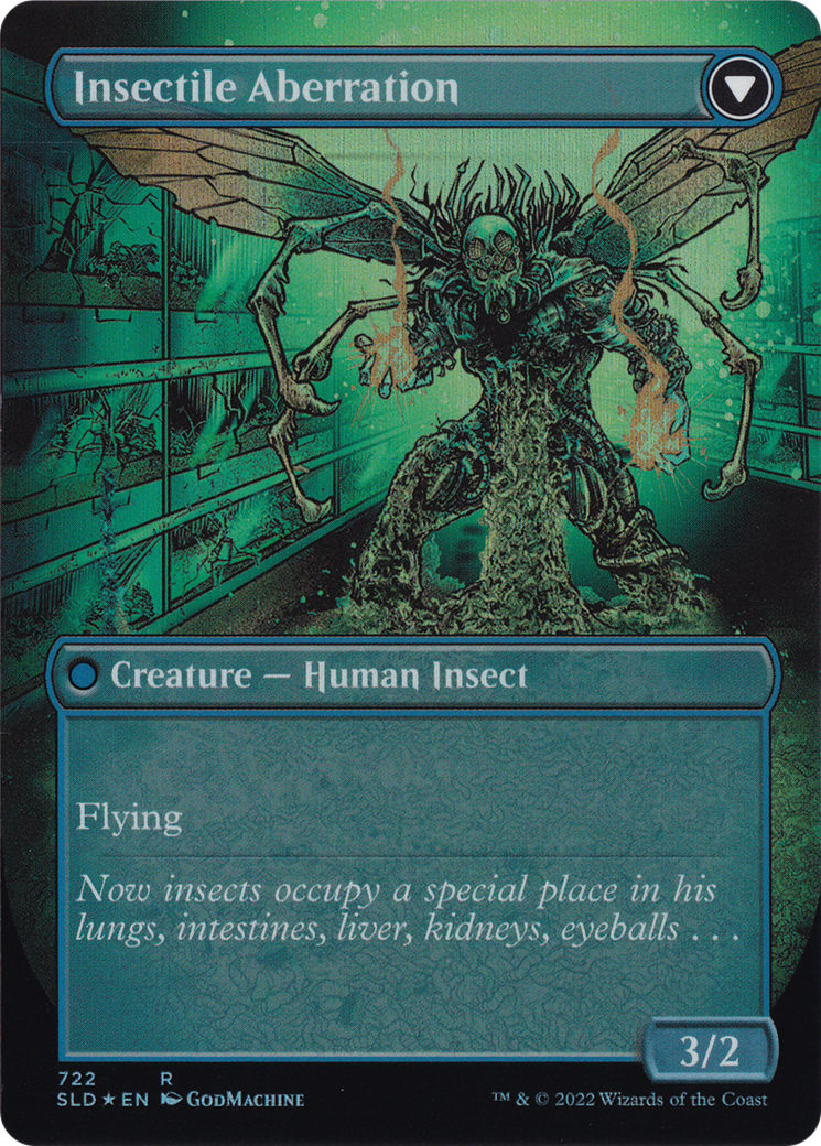 Delver of Secrets // Insectile Aberration (Borderless) [Secret Lair: From Cute to Brute] - Trinity Hobby