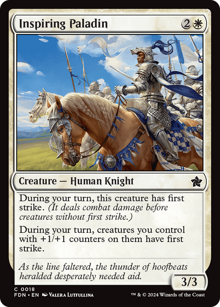 Inspiring Paladin [Foundations] - Trinity Hobby