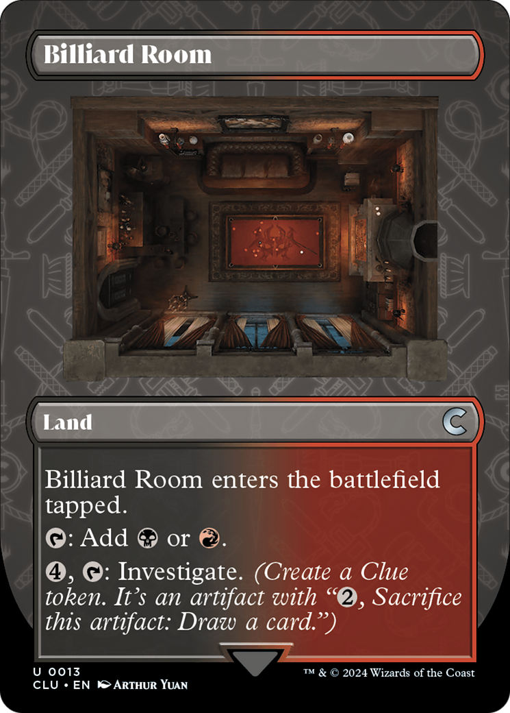 Billiard Room (Borderless) [Ravnica: Clue Edition] - Trinity Hobby