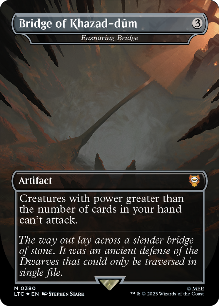 Bridge of Khazad-dum - Ensnaring Bridge (Surge Foil Realms and Relics) [The Lord of the Rings: Tales of Middle-Earth Commander] - Trinity Hobby