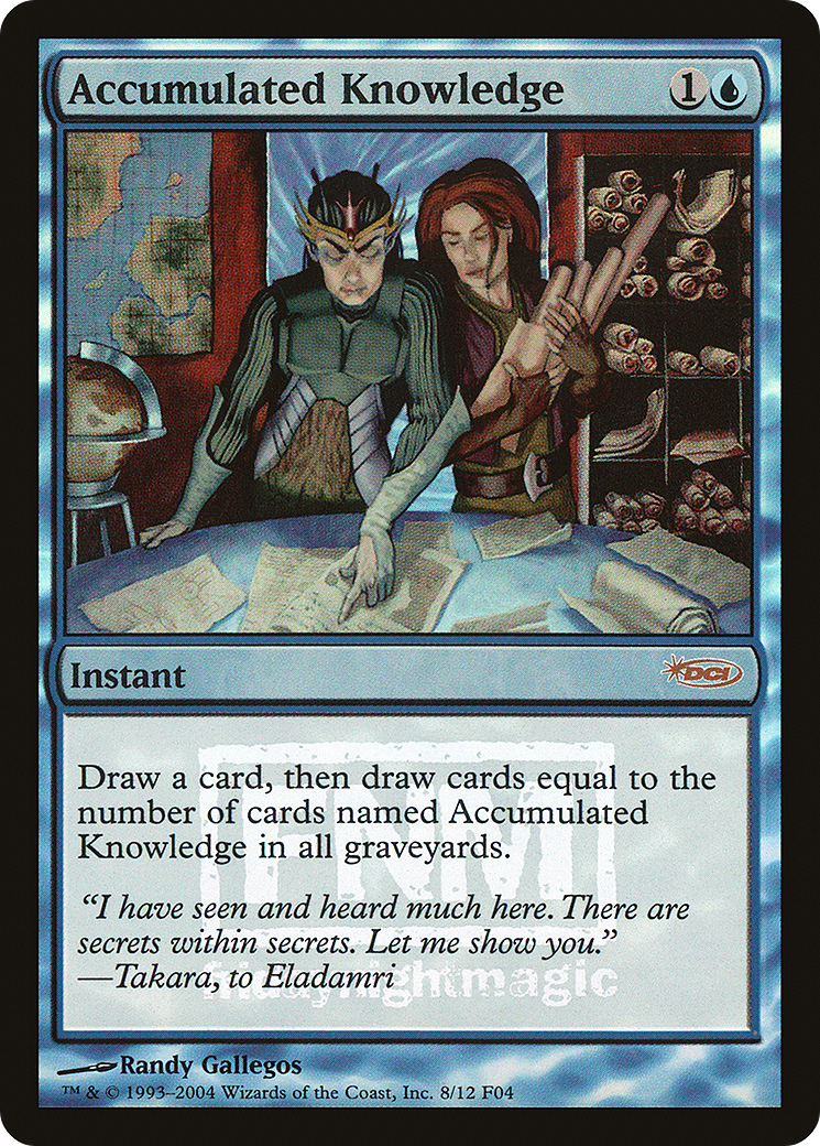 Accumulated Knowledge [Friday Night Magic 2004] - Trinity Hobby