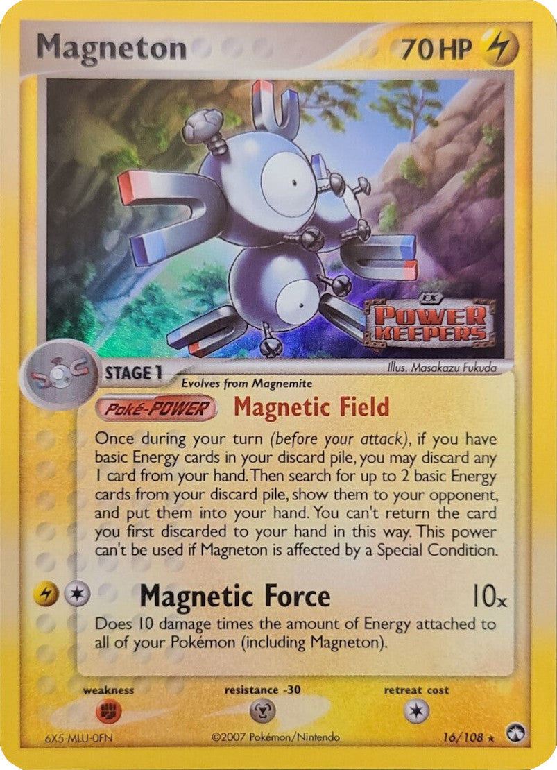 Magneton (16/108) (Stamped) [EX: Power Keepers] - Trinity Hobby