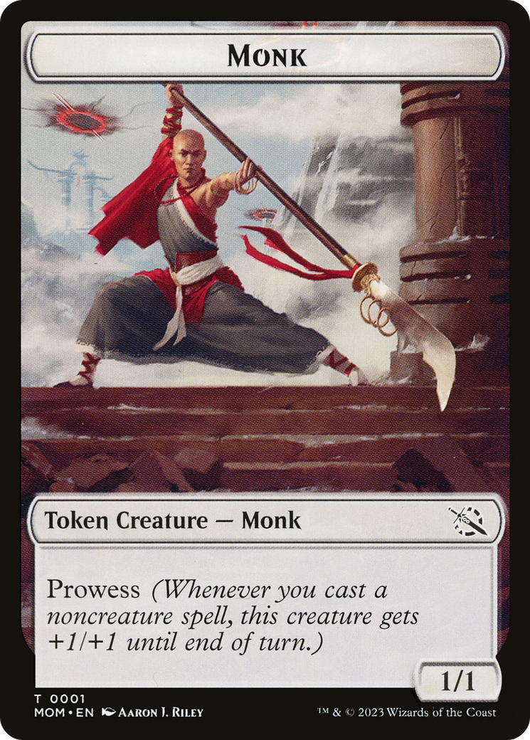 Monk // Phyrexian Saproling Double-Sided Token [March of the Machine Tokens] - Trinity Hobby