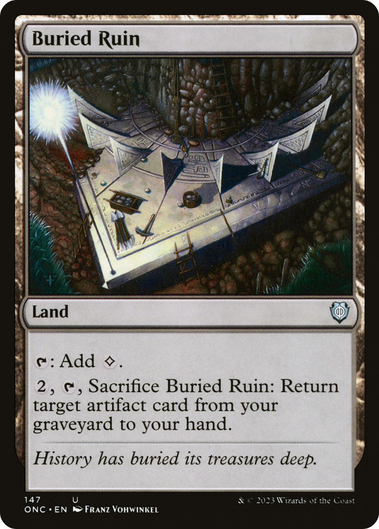 Buried Ruin [Phyrexia: All Will Be One Commander] - Trinity Hobby
