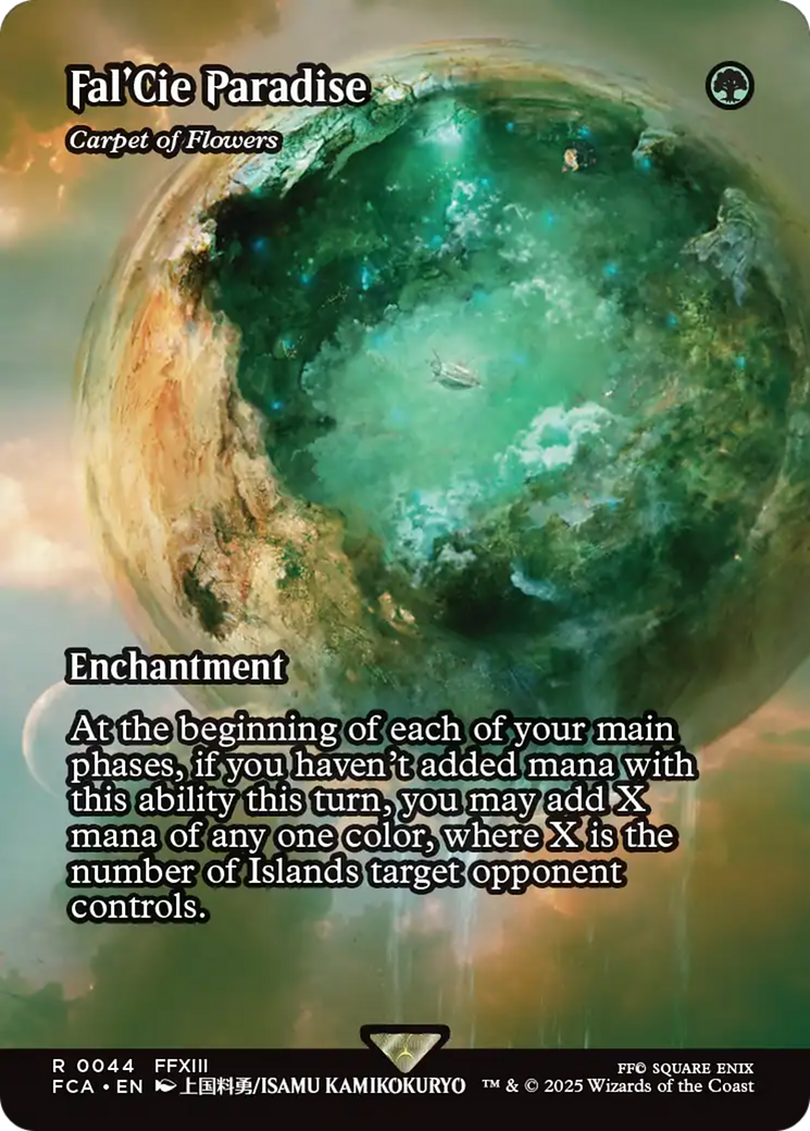 Carpet of Flowers  (FCA-044) - [FINAL FANTASY: Through the Ages] / Fal'Cie Paradise: (enchantment) (Borderless) - Trinity Hobby