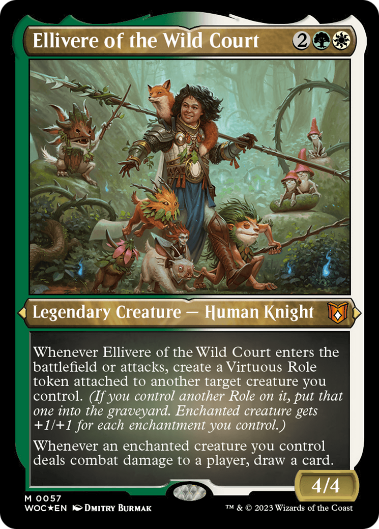 Ellivere of the Wild Court (WOC-057) - [Wilds of Eldraine Commander] Foil - Trinity Hobby