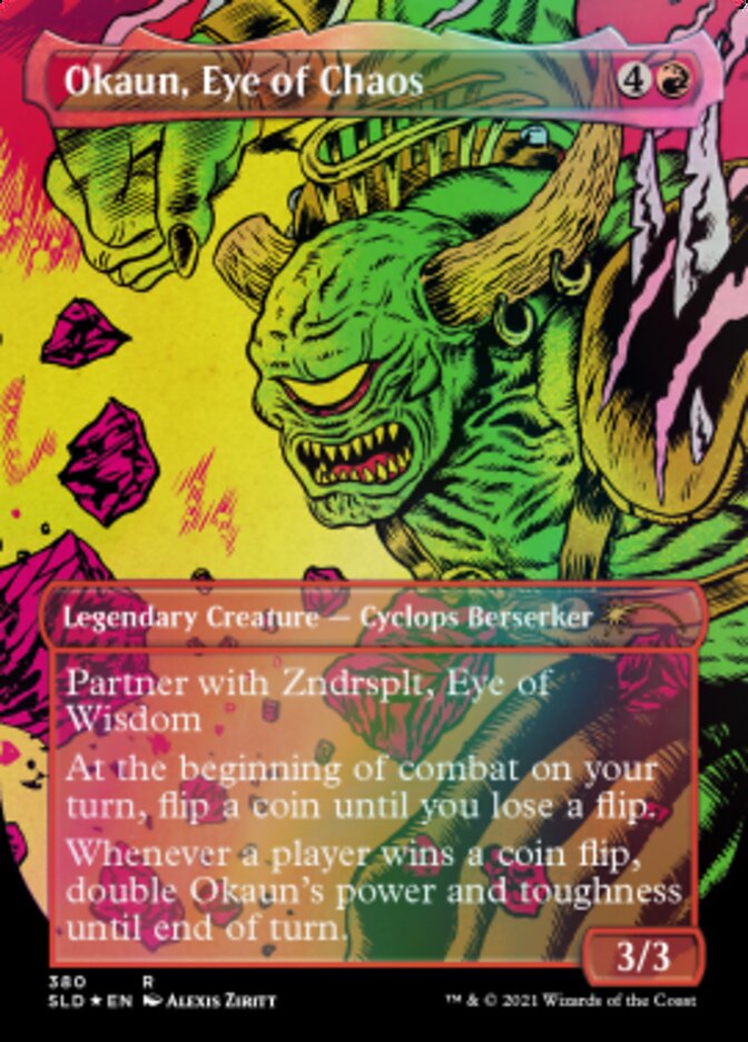 Okaun, Eye of Chaos // Okaun, Eye of Chaos (Borderless) [Secret Lair Drop Series] - Trinity Hobby