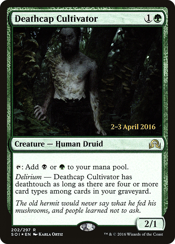 Deathcap Cultivator [Shadows over Innistrad Prerelease Promos] - Trinity Hobby