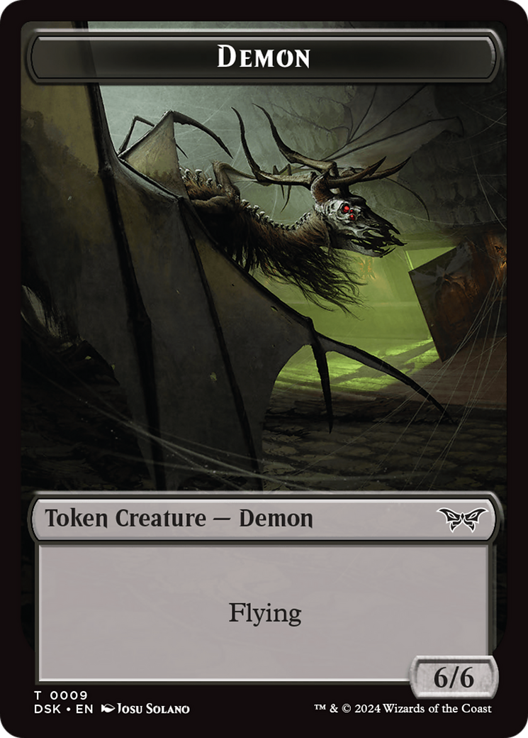Demon Token [Duskmourn: House of Horror Tokens] - Trinity Hobby