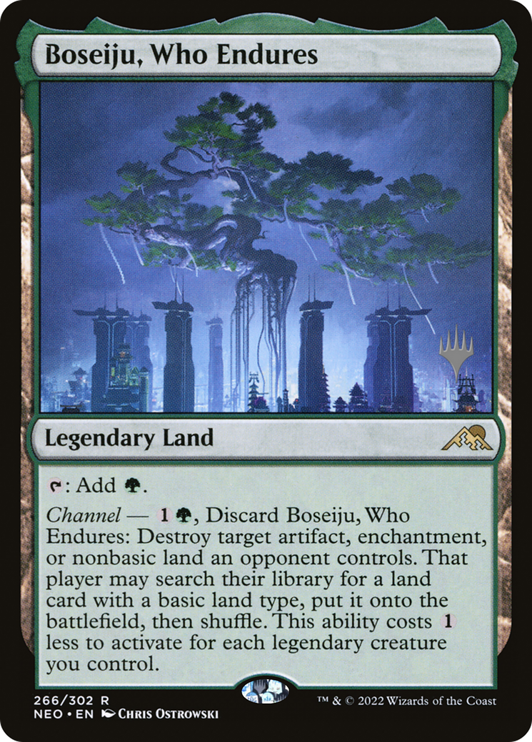 Boseiju, Who Endures (Promo Pack) [Kamigawa: Neon Dynasty Promos] - Trinity Hobby