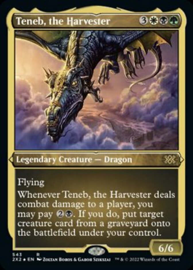 Teneb, the Harvester (Foil Etched) [Double Masters 2022] - Trinity Hobby