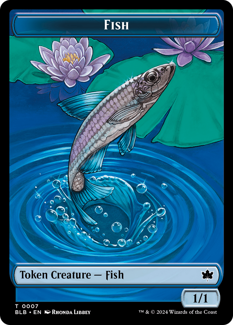 Fish  (BLB-007) - [Bloomburrow Tokens] - Trinity Hobby