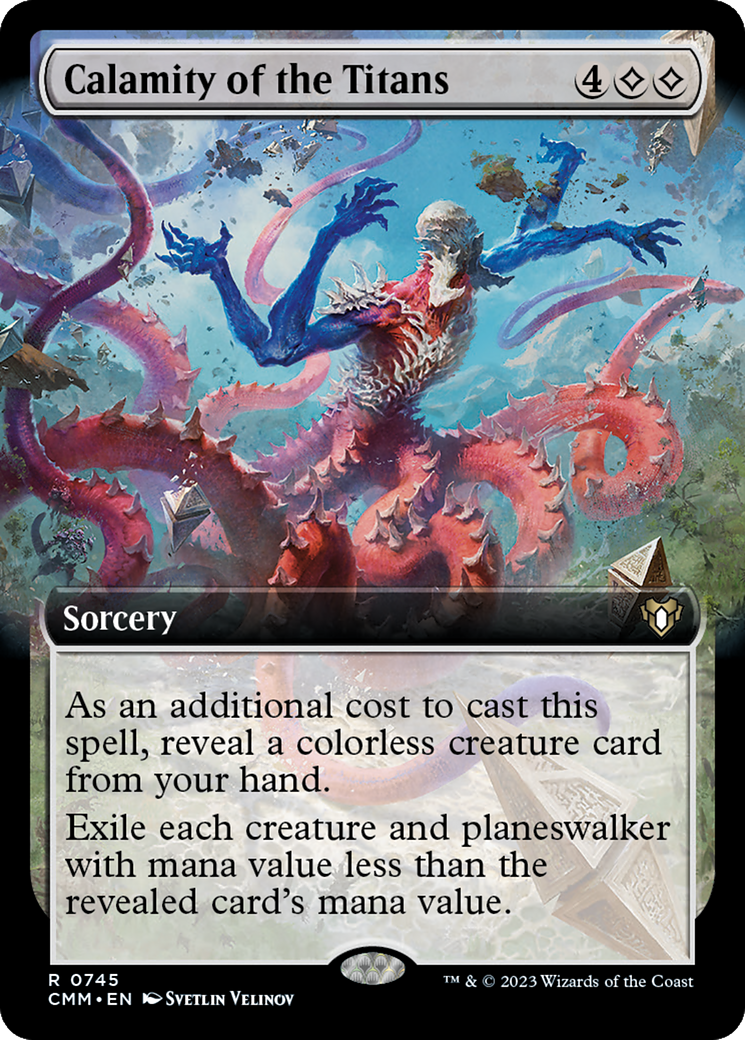 Calamity of the Titans (Extended Art) [Commander Masters] - Trinity Hobby