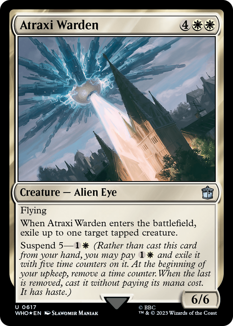 Atraxi Warden (Surge Foil) [Doctor Who] - Trinity Hobby