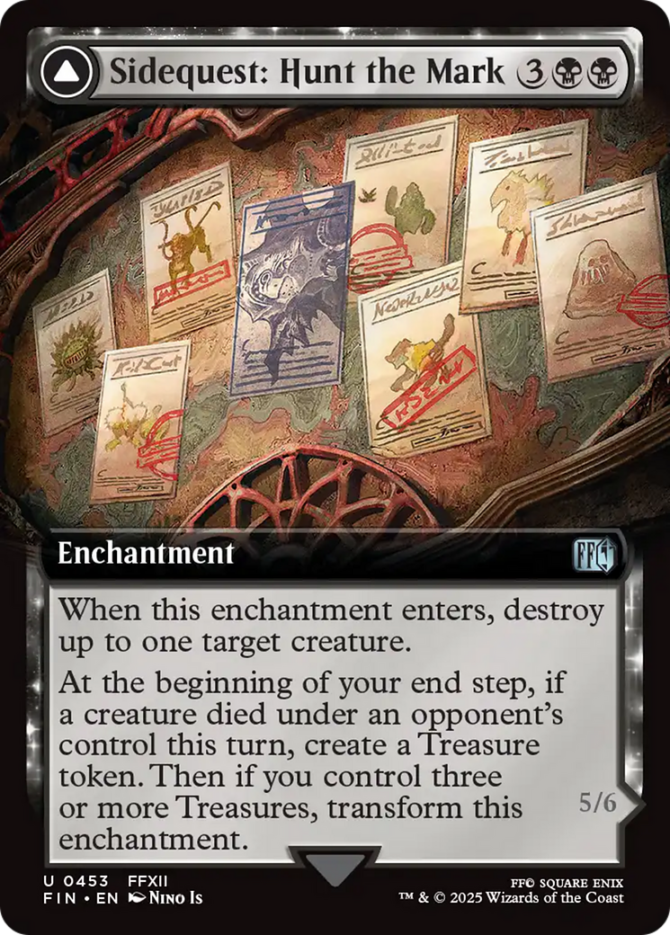 Sidequest: Hunt the Mark // Yiazmat, Ultimate Mark  (FIN-453) - [FINAL FANTASY]: (enchantment, Extended Art) - Trinity Hobby