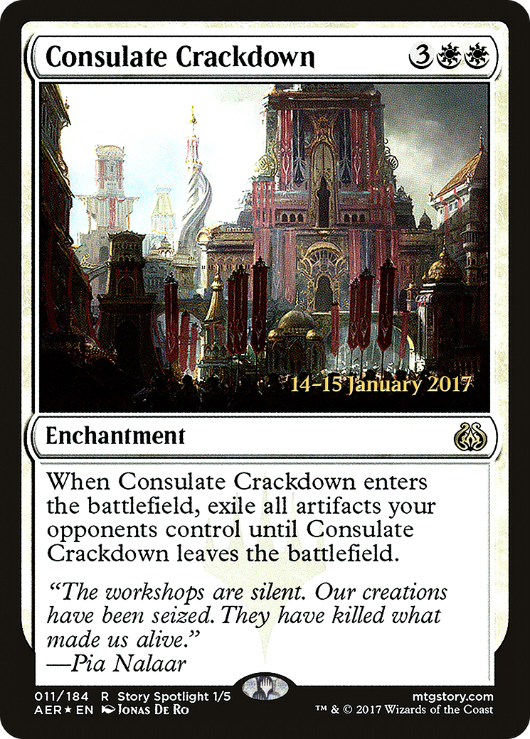 Consulate Crackdown [Aether Revolt Prerelease Promos] - Trinity Hobby