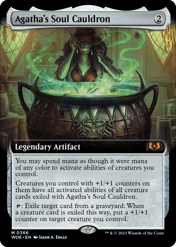 Agatha's Soul Cauldron (Extended Art) [Wilds of Eldraine] - Trinity Hobby