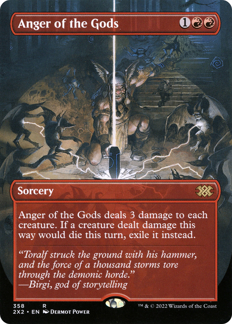 Anger of the Gods (Borderless Alternate Art) [Double Masters 2022] - Trinity Hobby