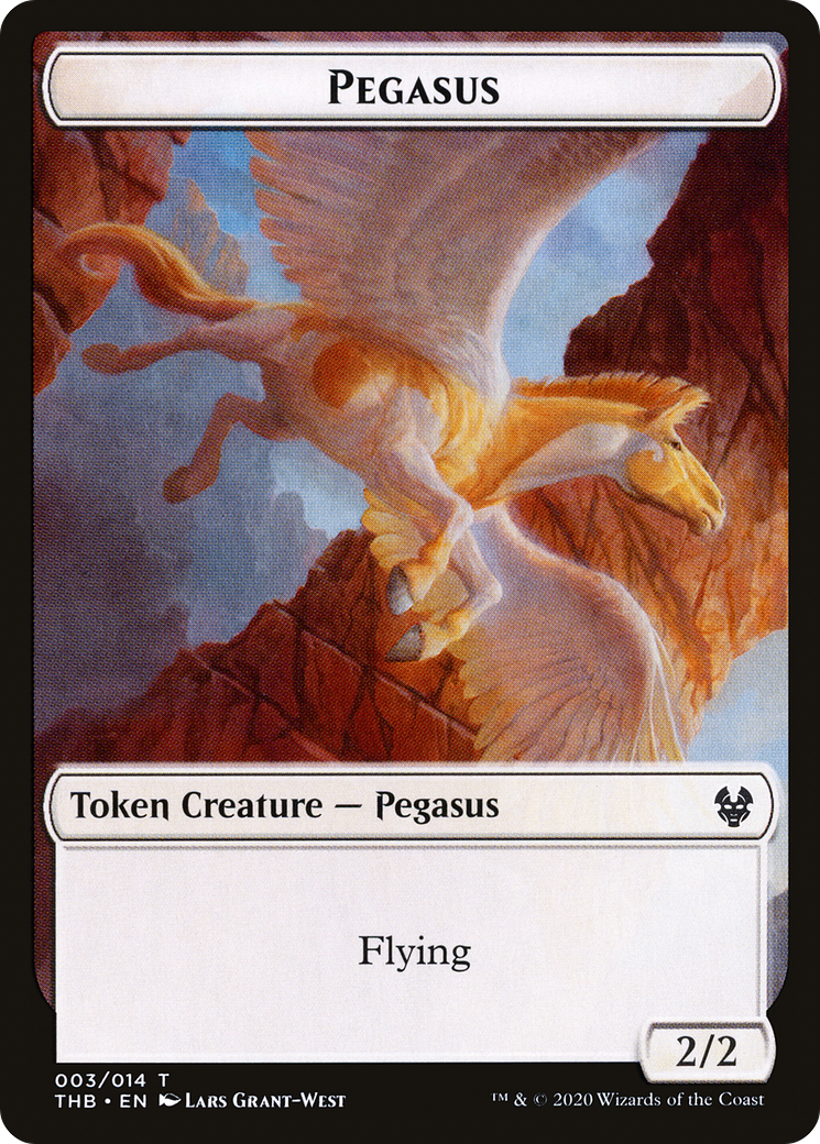 Pegasus  [Foil]  (THB-003) - [Theros Beyond Death Tokens] - Trinity Hobby