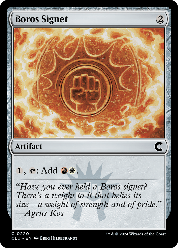 Boros Signet [Ravnica: Clue Edition] - Trinity Hobby
