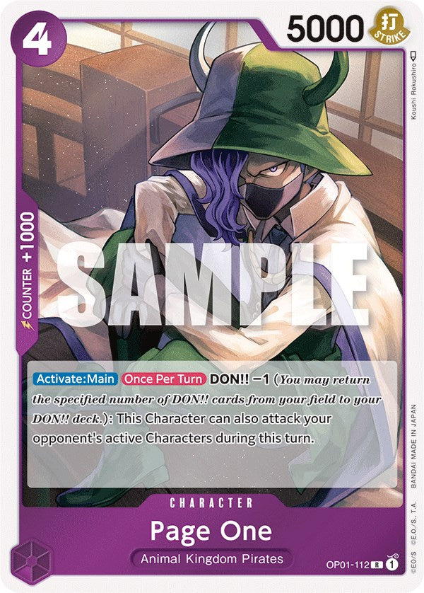 Page One (OP01-112) - [Romance Dawn] Foil - Trinity Hobby