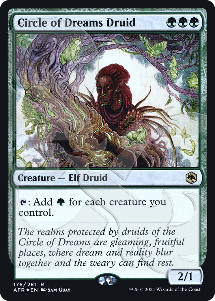 Circle of Dreams Druid (Ampersand Promo) [Dungeons & Dragons: Adventures in the Forgotten Realms Promos] - Trinity Hobby