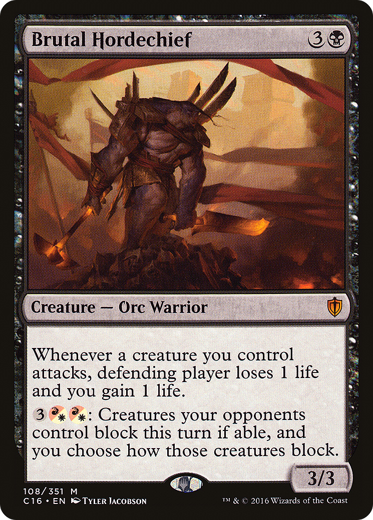 Brutal Hordechief [Commander 2016] - Trinity Hobby