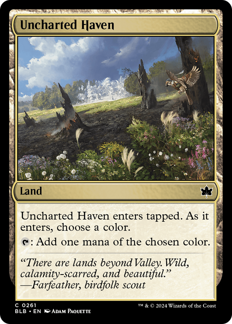 Uncharted Haven [Bloomburrow] - Trinity Hobby