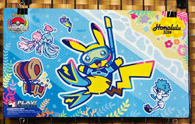 Pokemon Worlds Pikachu Honolulu Playmat (limited)